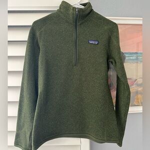 Patagonia. Women's Better Sweater® 1/4-Zip Fleece. Size small. Torrey Pine Green